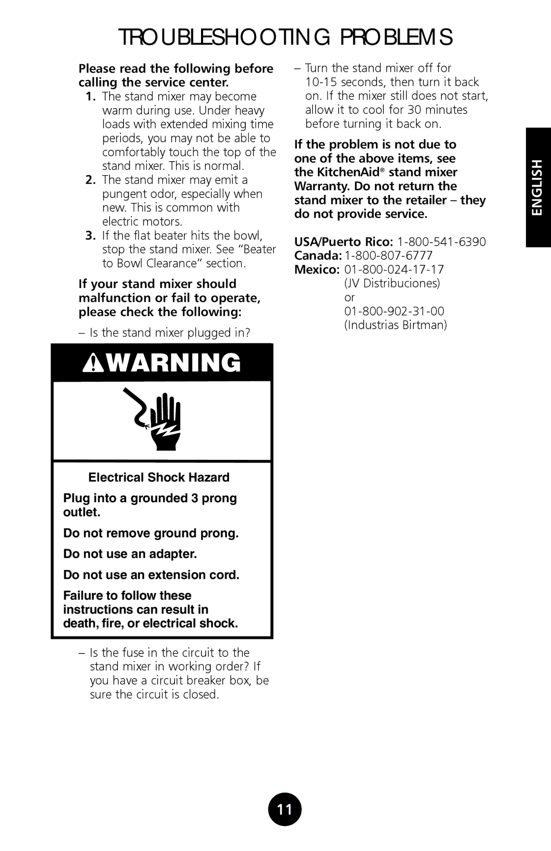 KitchenAid 9709962C manual Troubleshooting Problems, Please read the following before calling the service center 