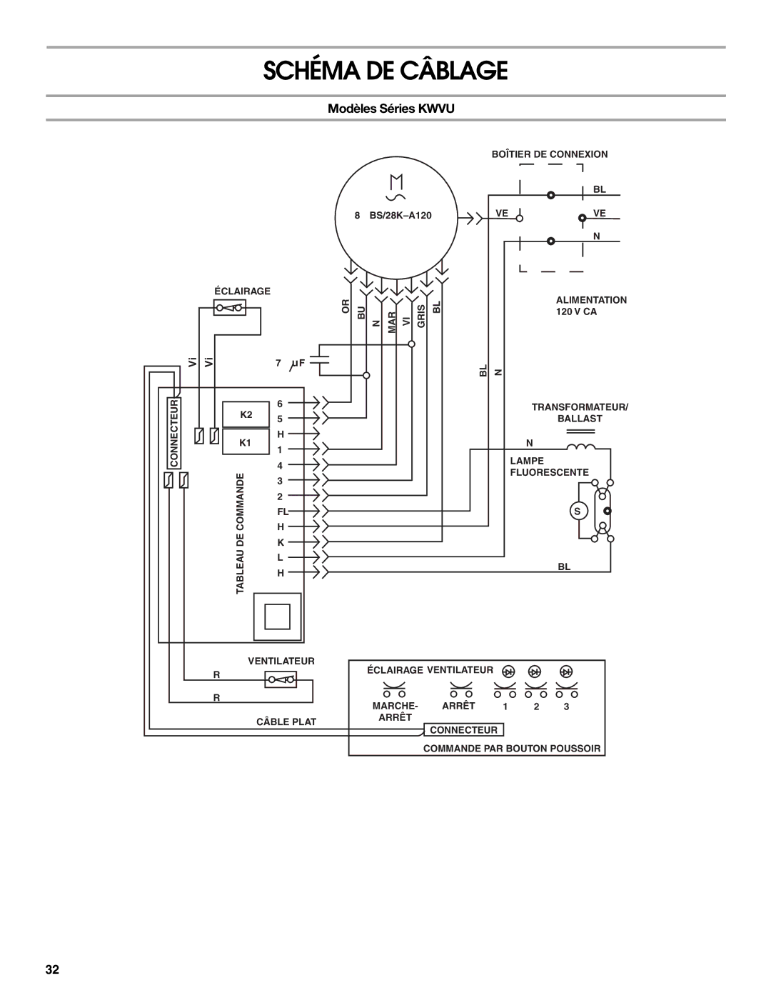 KitchenAid 9763393A installation instructions Schéma DE Câblage 