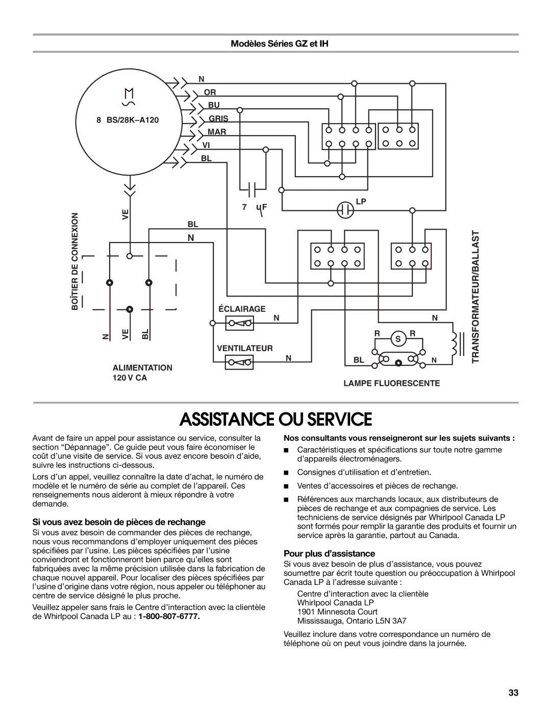 KitchenAid 9763393A Assistance OU Service, Si vous avez besoin de pièces de rechange, Pour plus d’assistance 