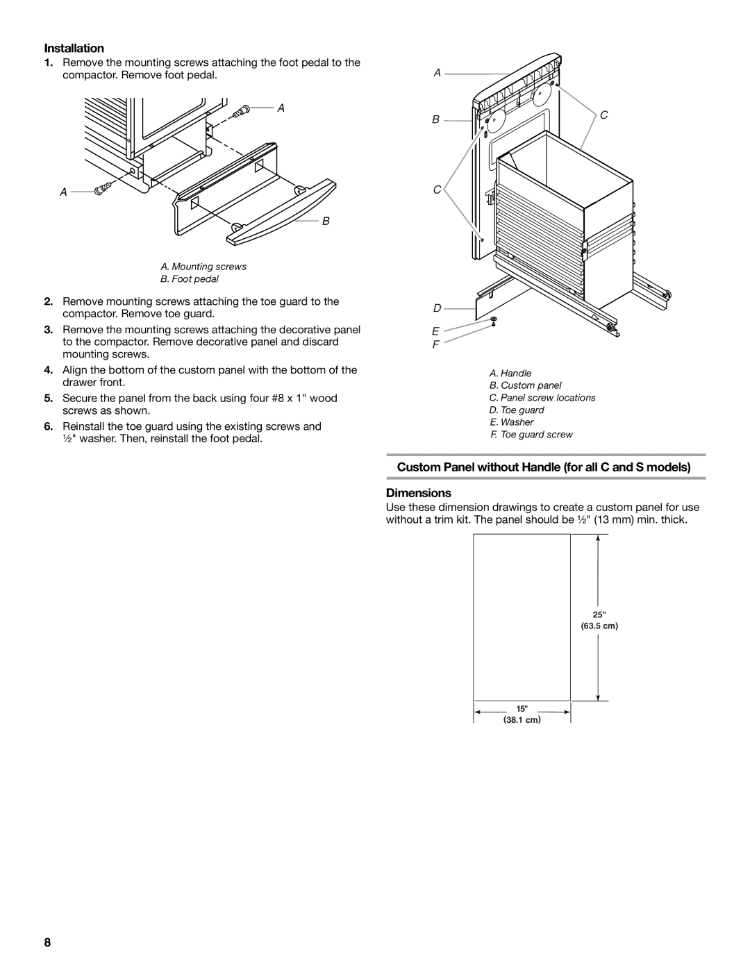 KitchenAid 9871780C manual Installation 