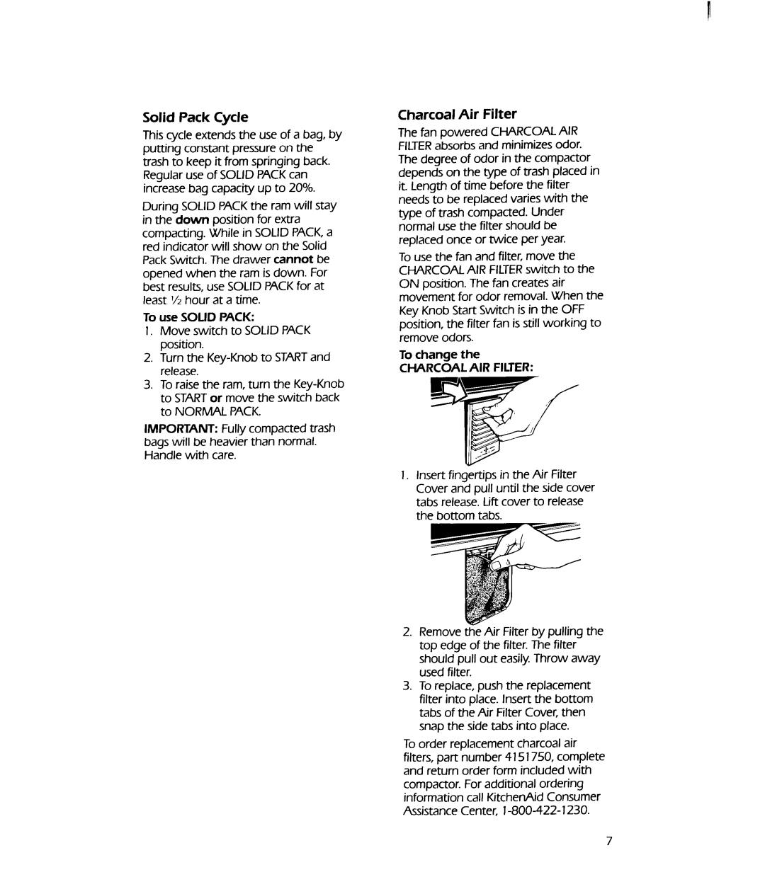 KitchenAid 987402 RV A11/92 manual 