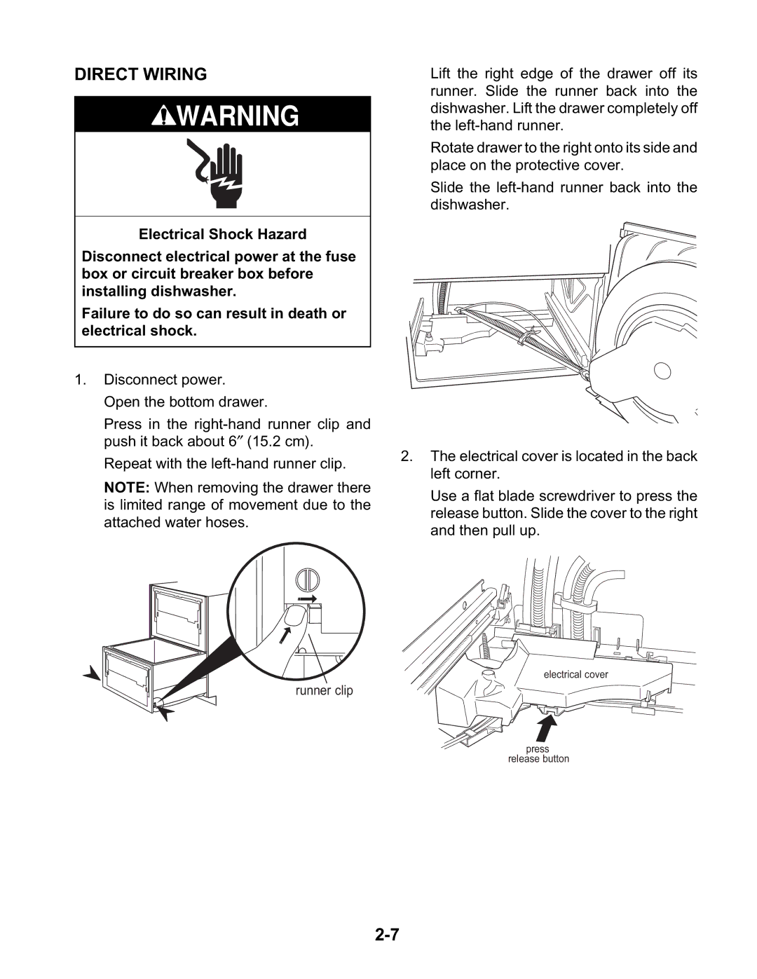 KitchenAid KAD-9 manual Direct Wiring 