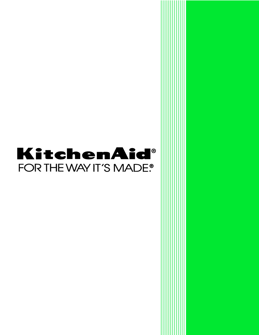 KitchenAid KAD-9 manual 