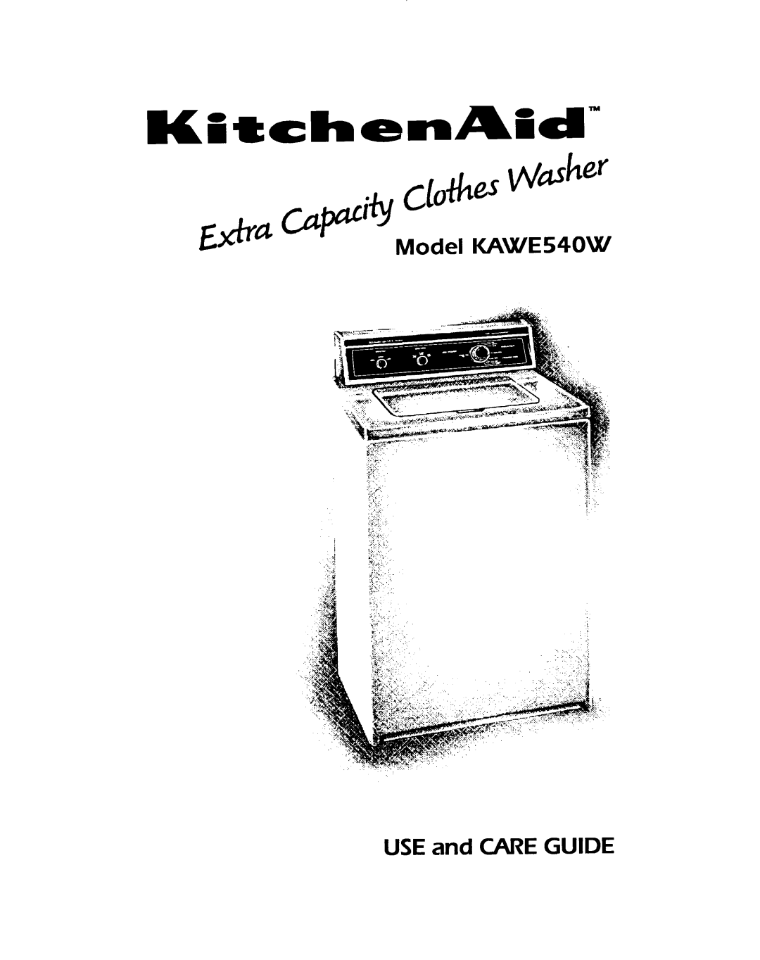 KitchenAid KAWE540W manual 