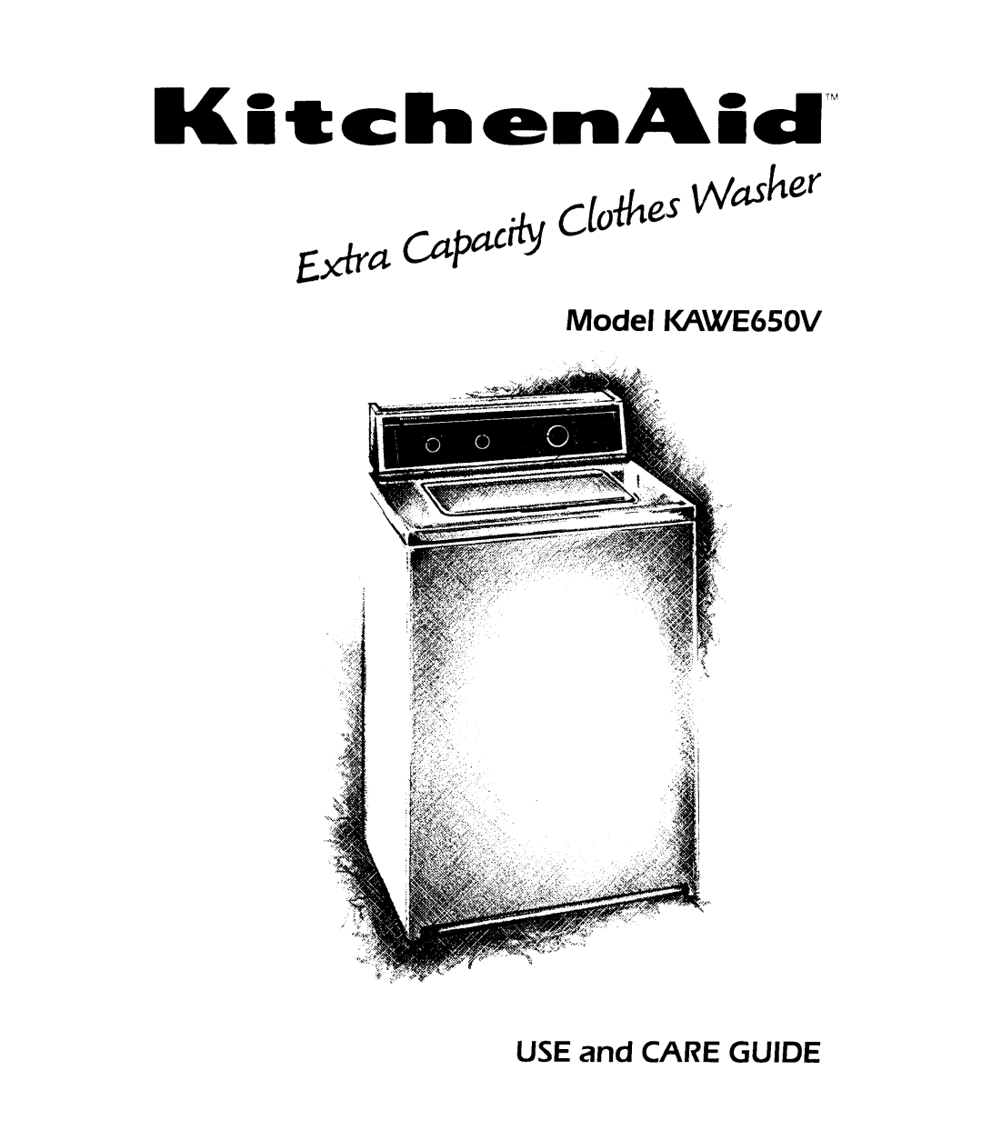 KitchenAid KAWE650V manual 