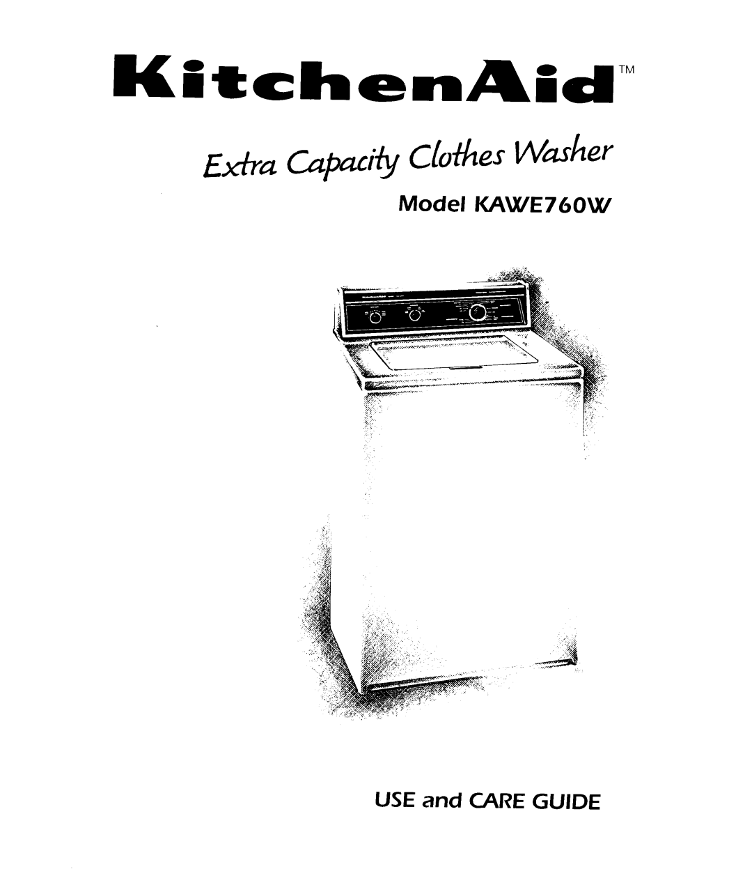 KitchenAid KAWE760W manual 