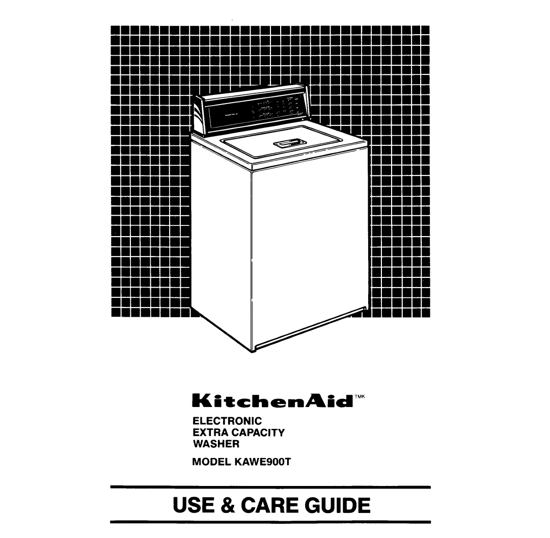 KitchenAid KAWE900T manual 