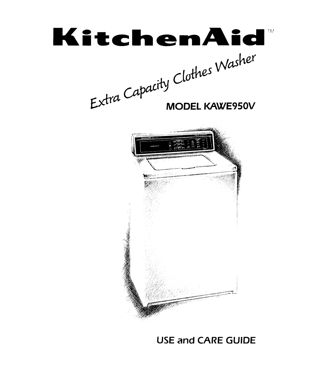 KitchenAid KAWE950V manual 