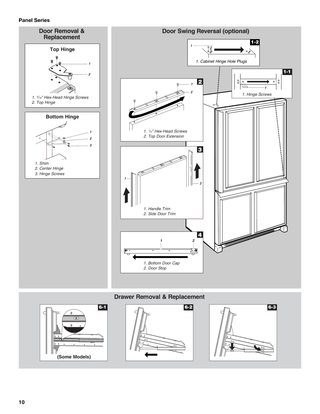 KitchenAid KBRA20ELBT0, KBLA20ELSS0, KBRA20ELWH0, KBRA20EMSS, KBRA20ELBL0, KBRA20ELSS0, Bottom-Mount Refrigerator Panel Series 