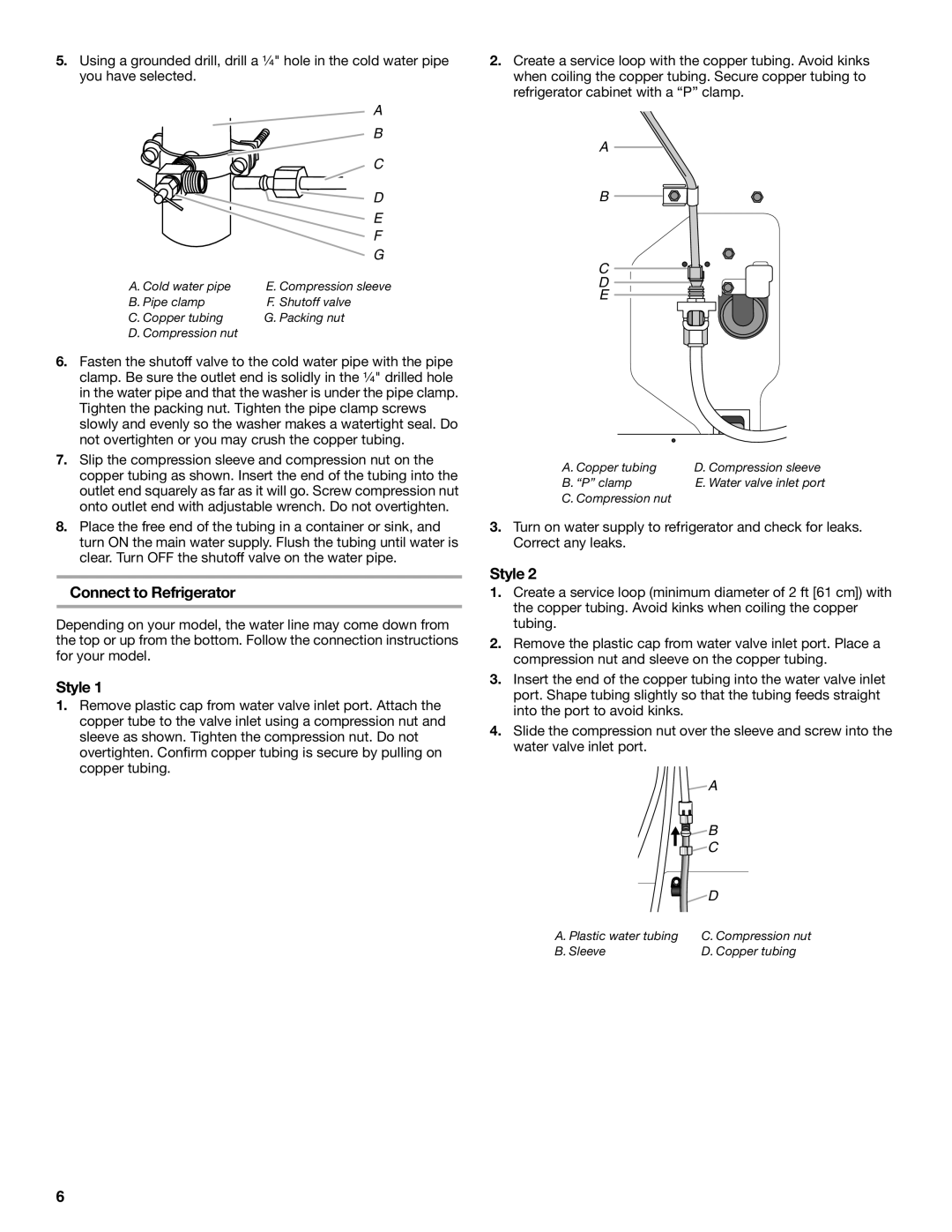 KitchenAid KBRS20ETBL manual Connect to Refrigerator, Style 