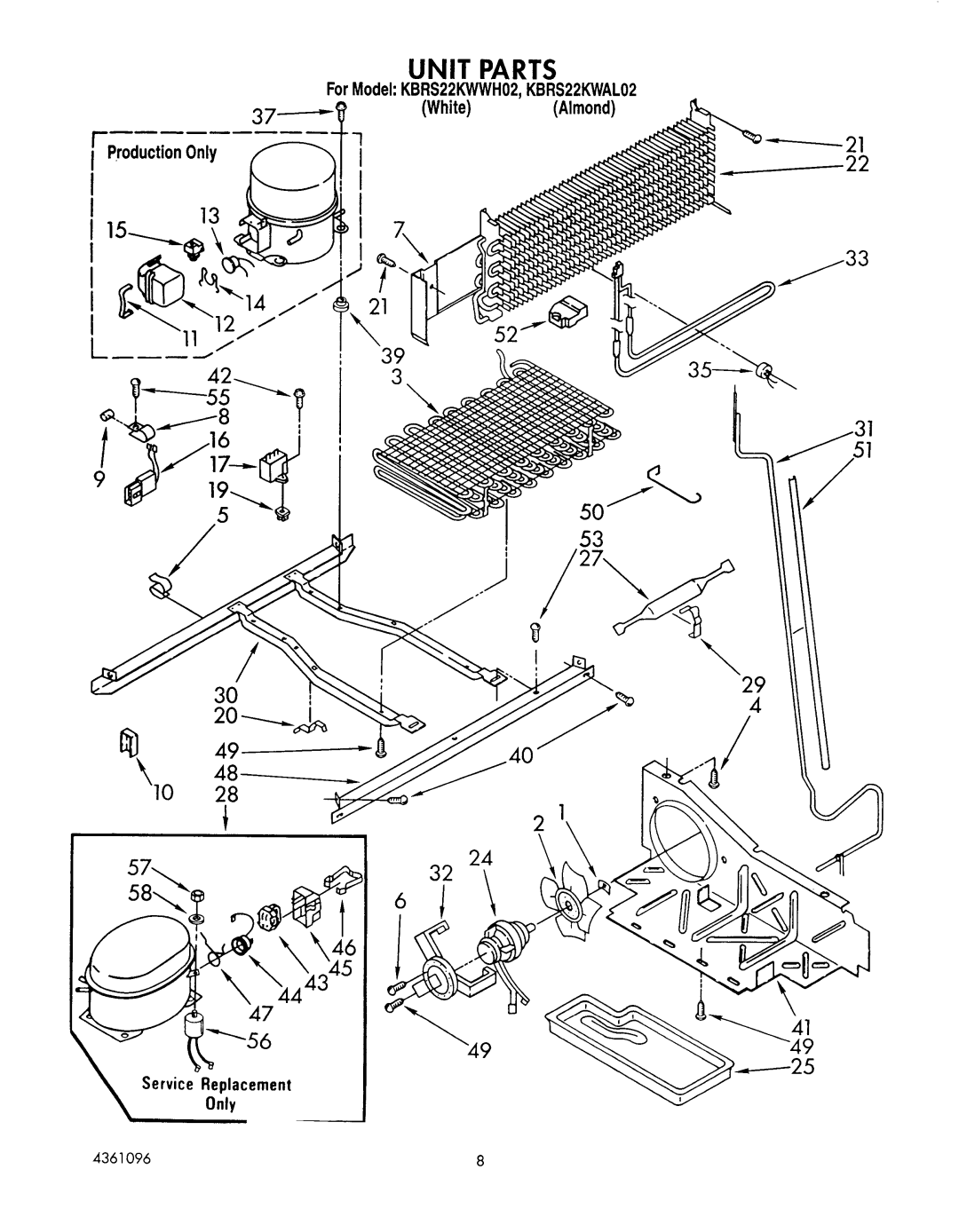 KitchenAid KBRS22KWWH02 manual 