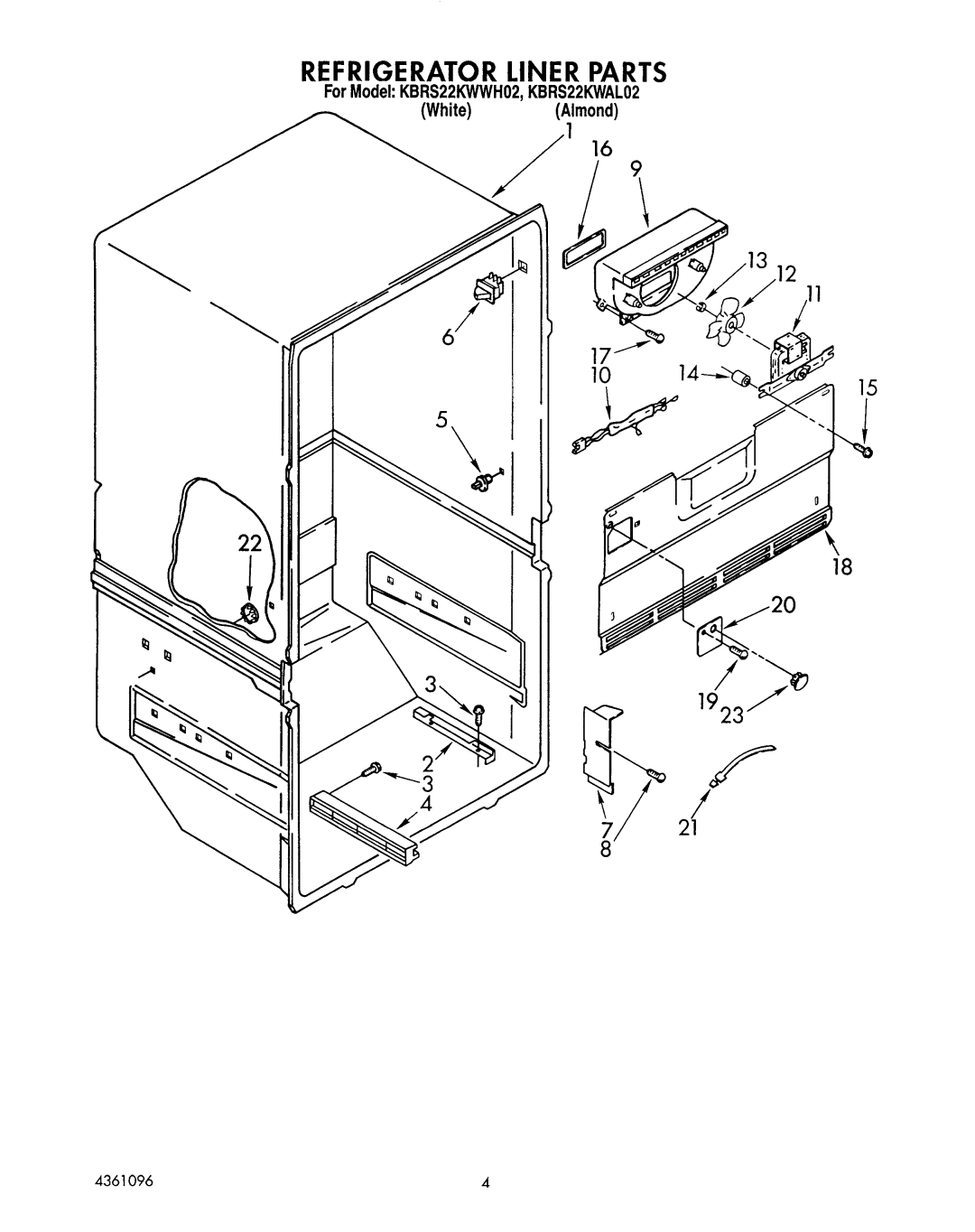 KitchenAid KBRS22KWWH02 manual 