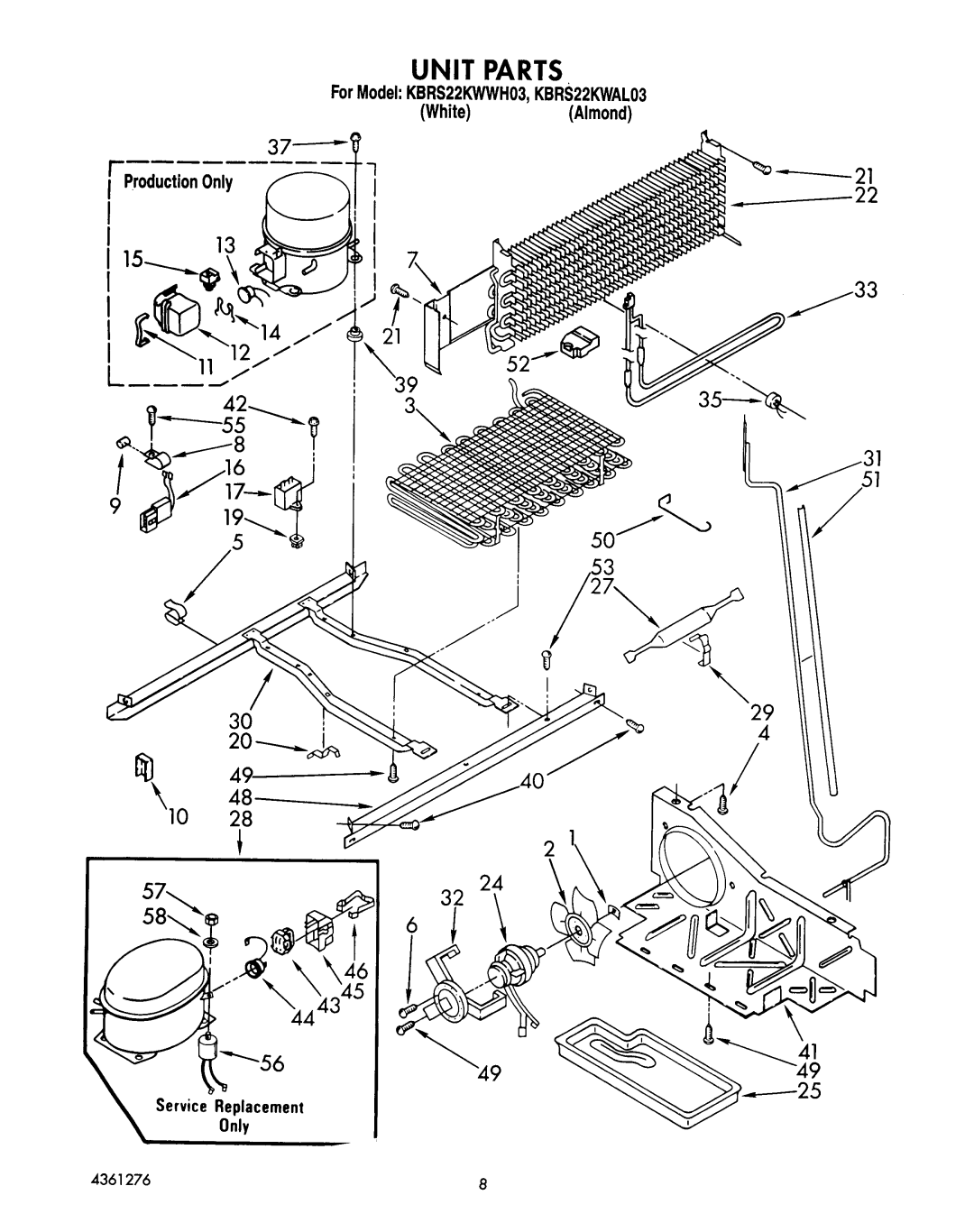 KitchenAid kbrs22kwal03, KBRS22KWWH03 manual 