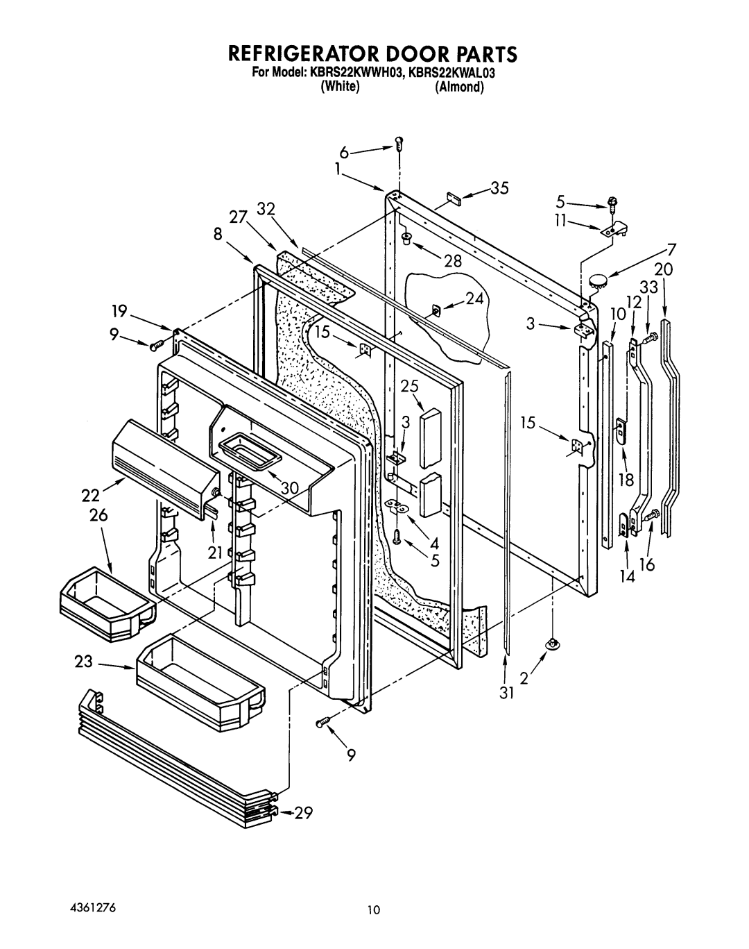 KitchenAid KBRS22KWWH03, kbrs22kwal03 manual 