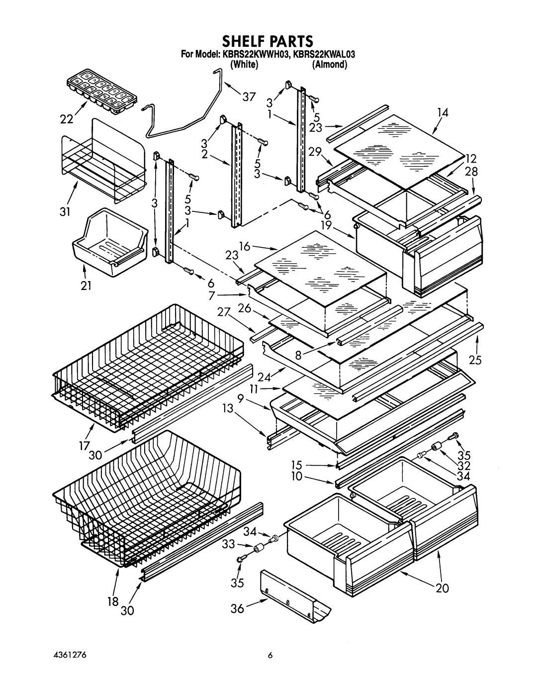 KitchenAid KBRS22KWWH03, kbrs22kwal03 manual 