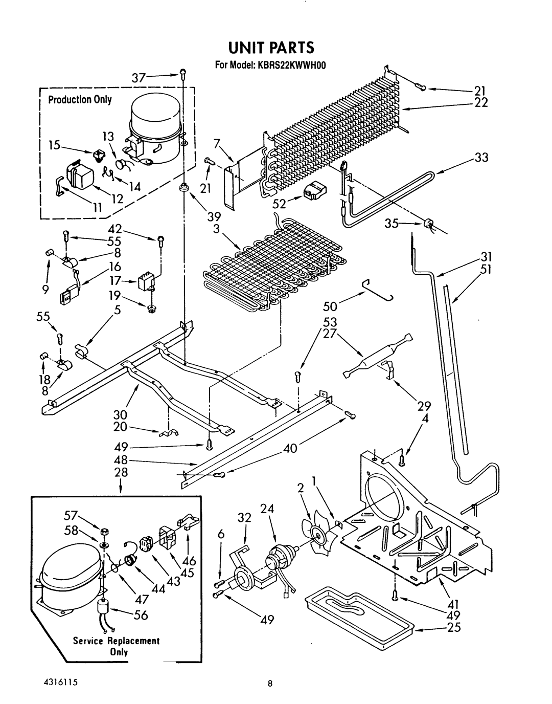 KitchenAid KBRS22KWWHOO manual 