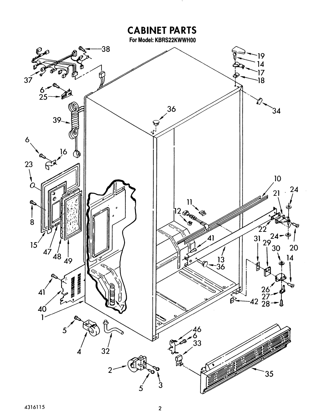 KitchenAid KBRS22KWWHOO manual 