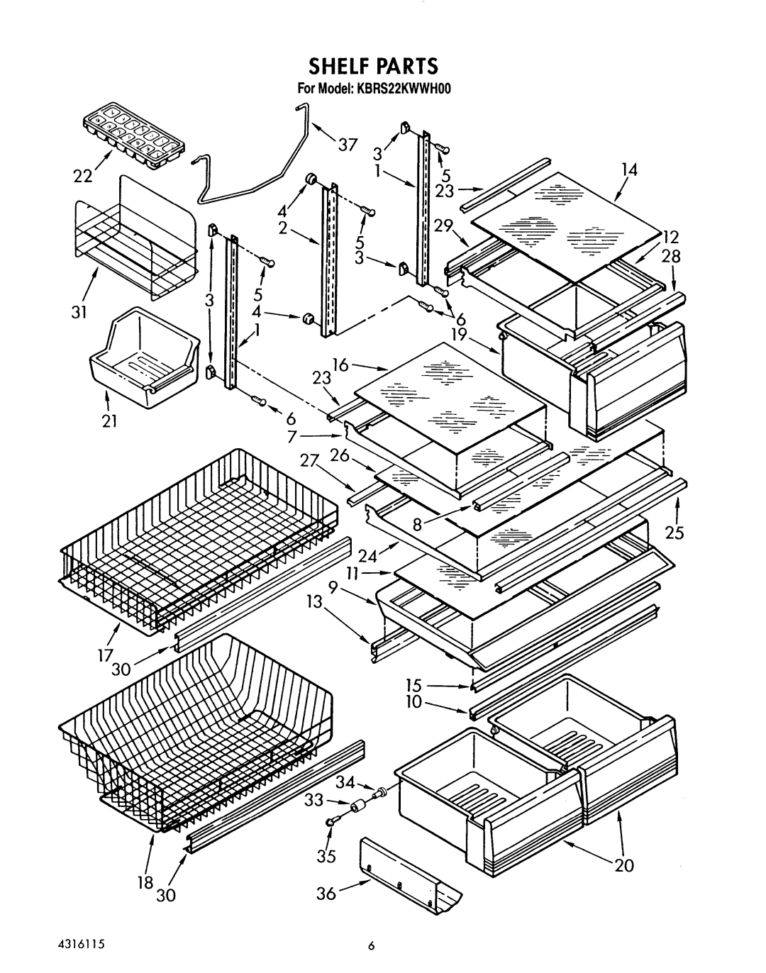 KitchenAid KBRS22KWWHOO manual 