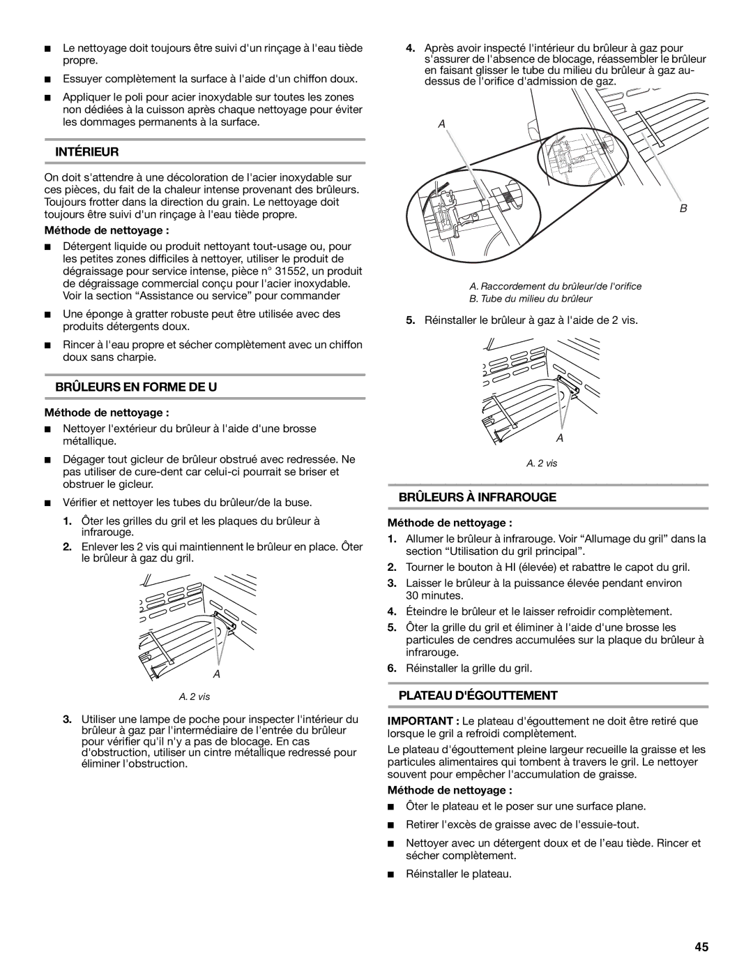 KitchenAid KBSU487TSS installation instructions Intérieur 