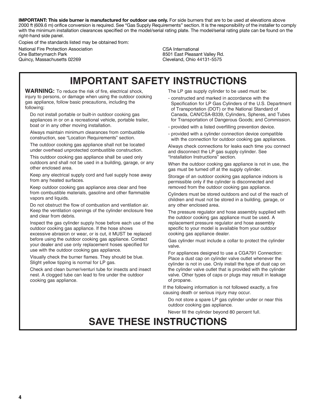 KitchenAid KBZU242TSS installation instructions Important Safety Instructions 