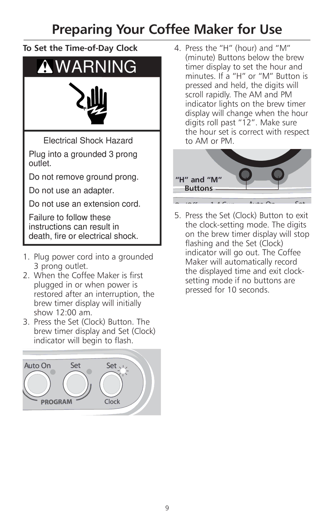 KitchenAid KCM514, KCM511, KCM515 manual Buttons 