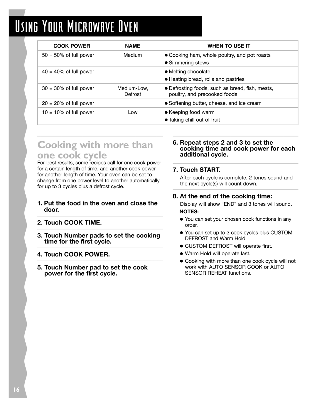 KitchenAid KCMC155JSS, KCMC155JBT, KCMC155JWH installation instructions Your Microwave Oven 