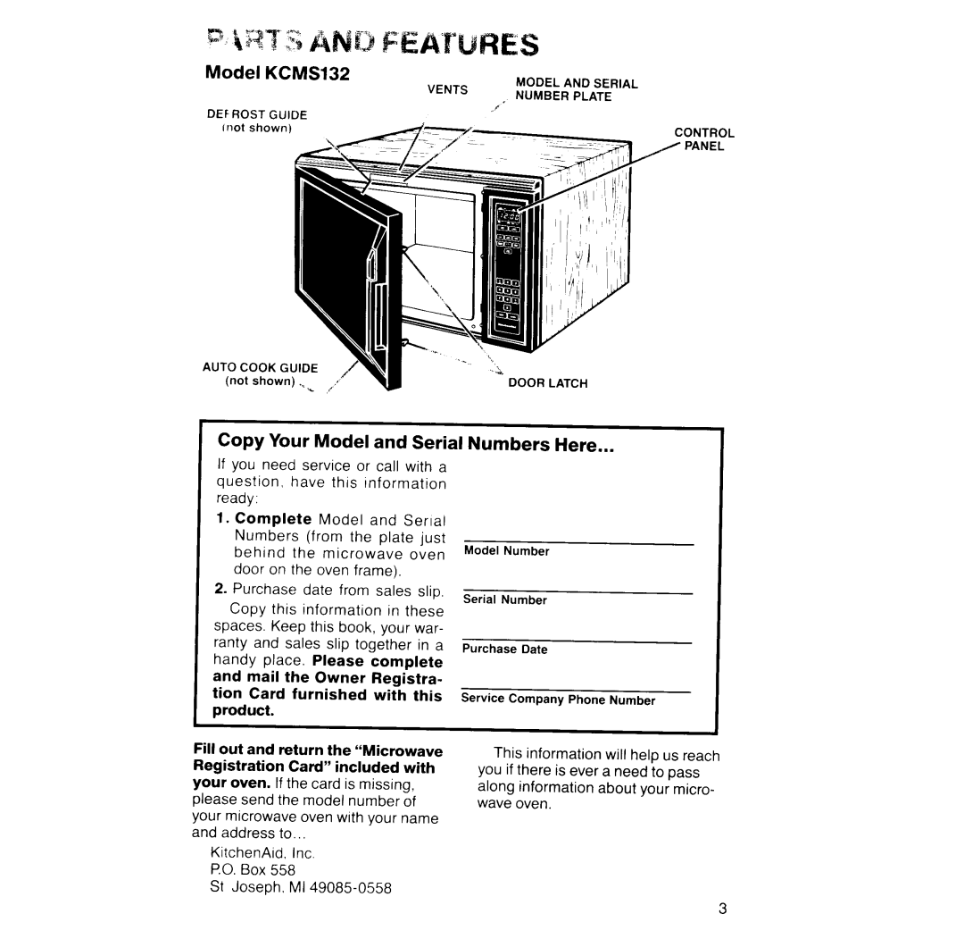 KitchenAid KCMS132S, Microwave Oven, 252 manual 