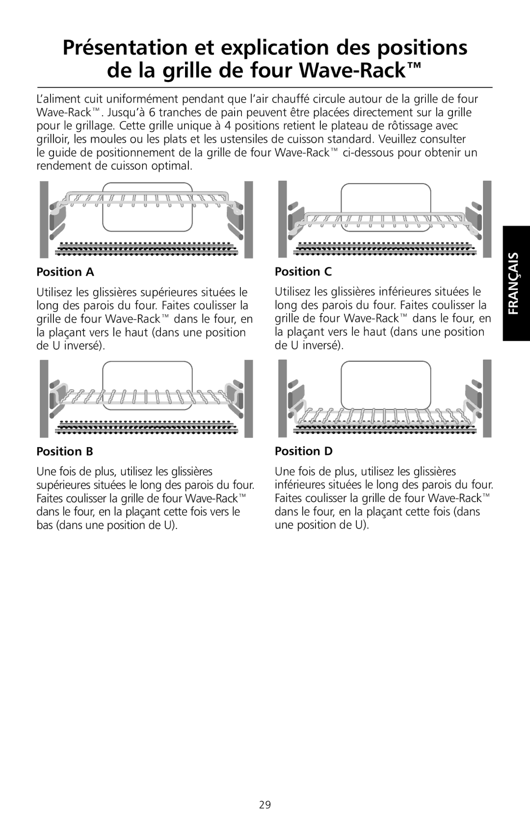 KitchenAid KCO1005 manual Position a, Position B 