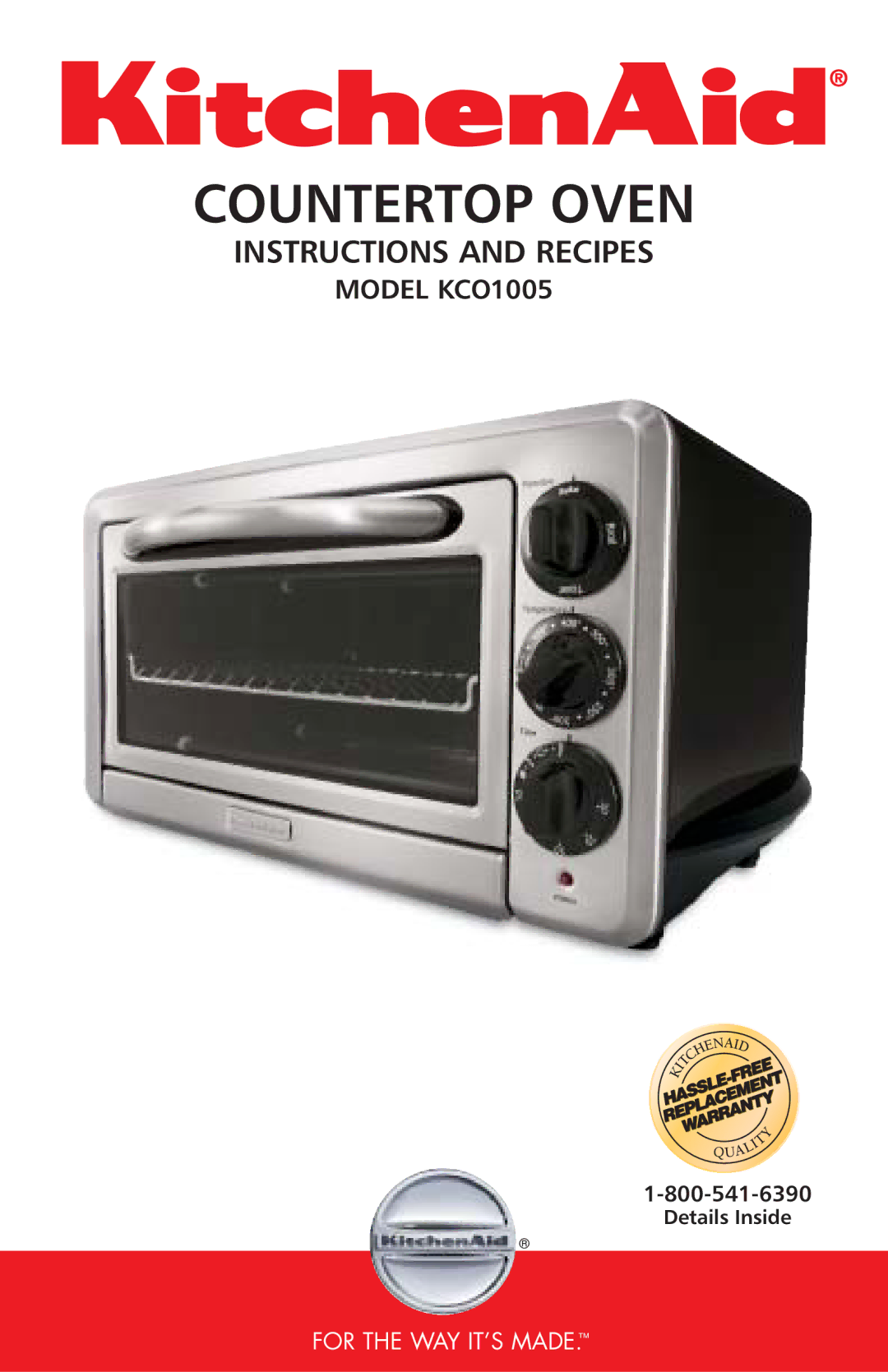 KitchenAid KCO1005 manual Countertop Oven 