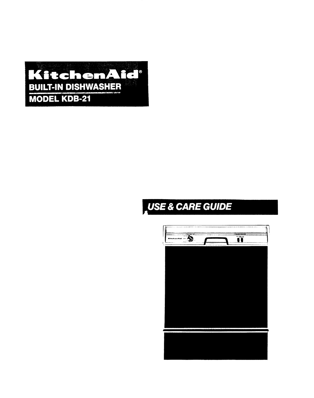 KitchenAid KDB-21 manual 