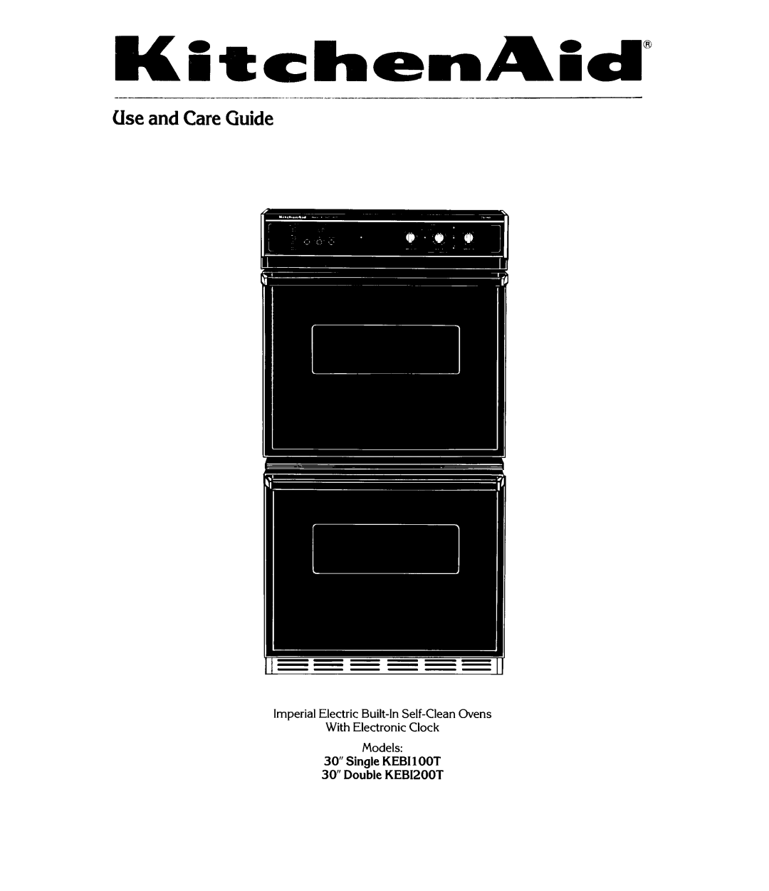 KitchenAid KEB1200T, KEB1100T manual 