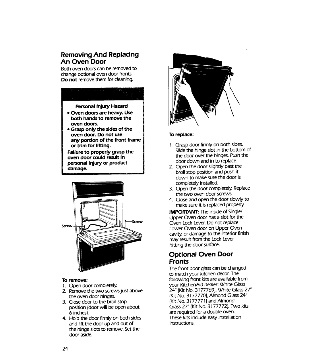 KitchenAid KEBI-171W, KEBI-141W, keb1271w, KEBI-241W manual 