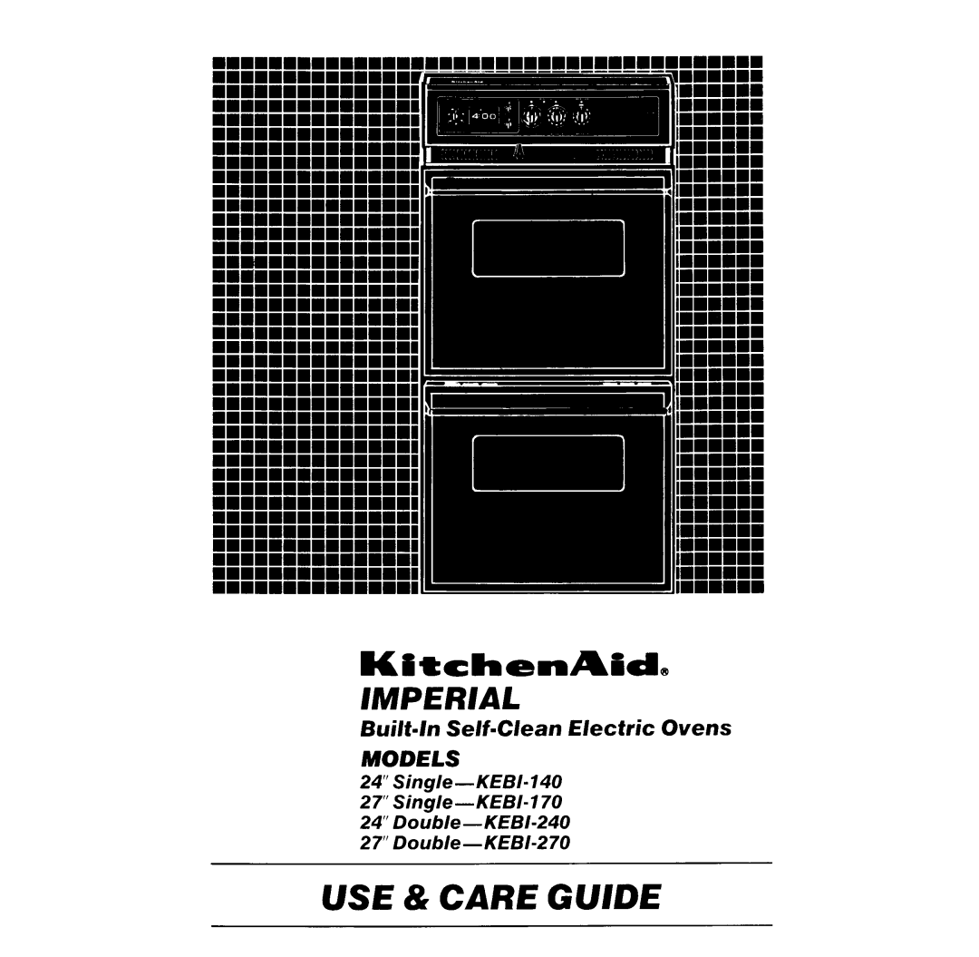 KitchenAid KEBI-270, KEBI-240, KEBI-140, KEBI-170 manual 