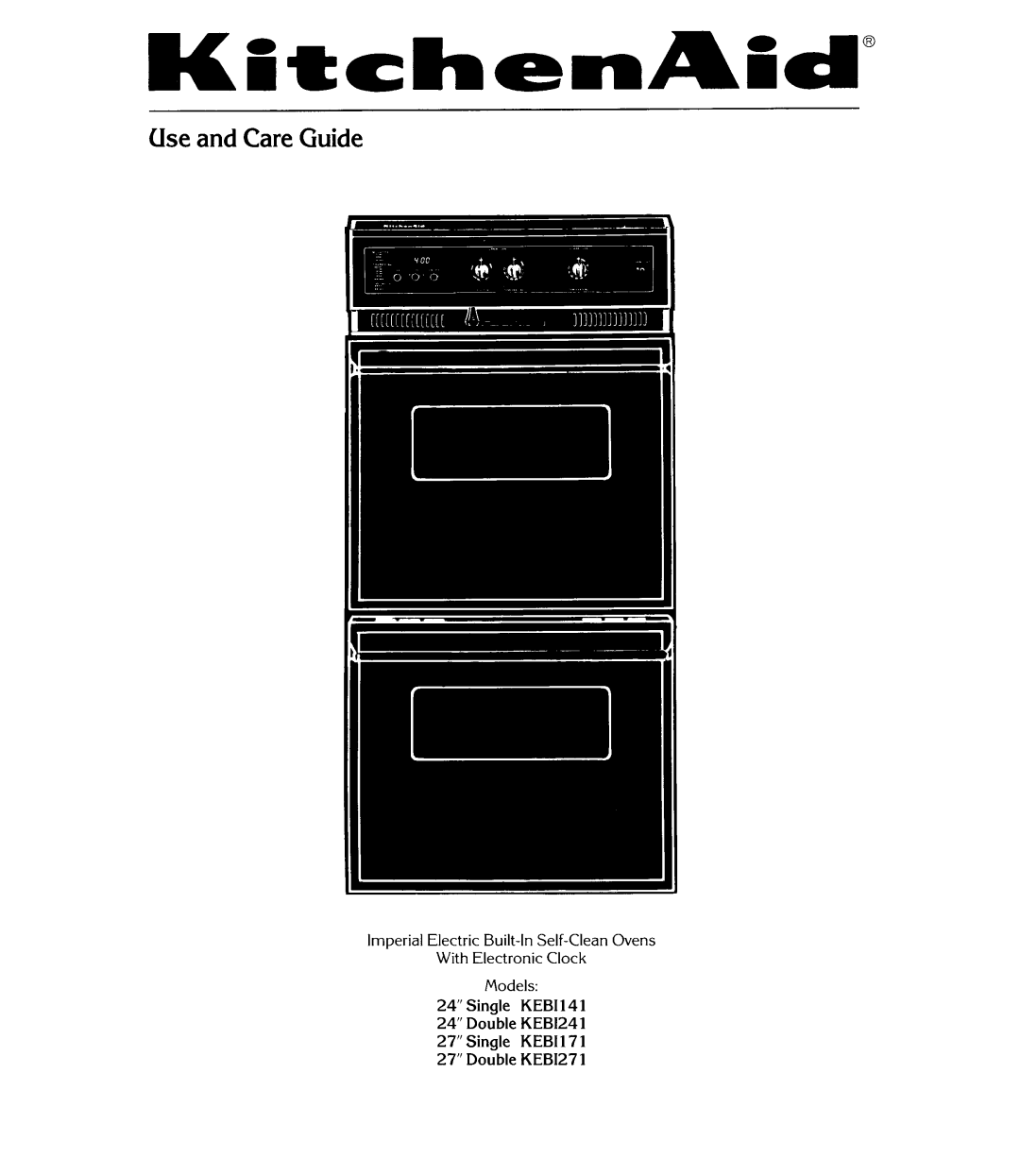 KitchenAid KEBI241, KEBI271 manual 