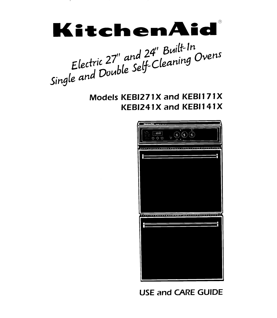 KitchenAid KEBI241X, KEBI271X, KEBI171X, KEBI141X manual 