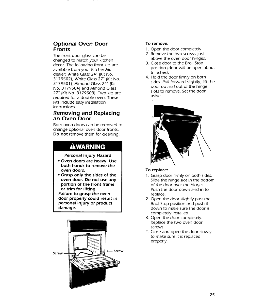 KitchenAid KEBI241X, KEBI271X, KEBI171X, KEBI141X manual 