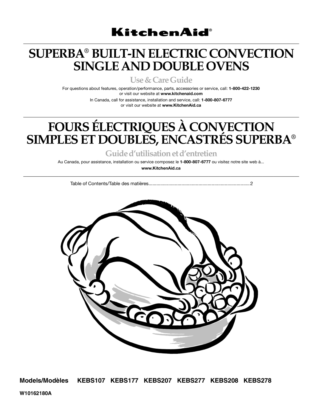 KitchenAid KEBS208, YKEBS107, KEBS247 manual Built-Inelectricconvectionoven, Use &CareGuide, 8300664 