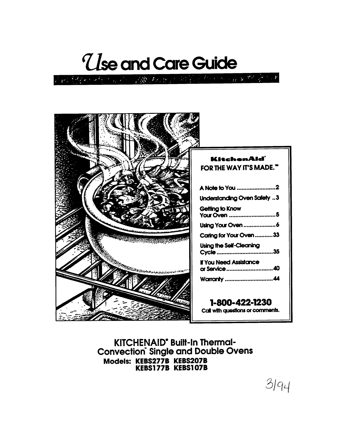 KitchenAid KEBS207B, KEBS277B, KEBS107B, KEBS177B manual 