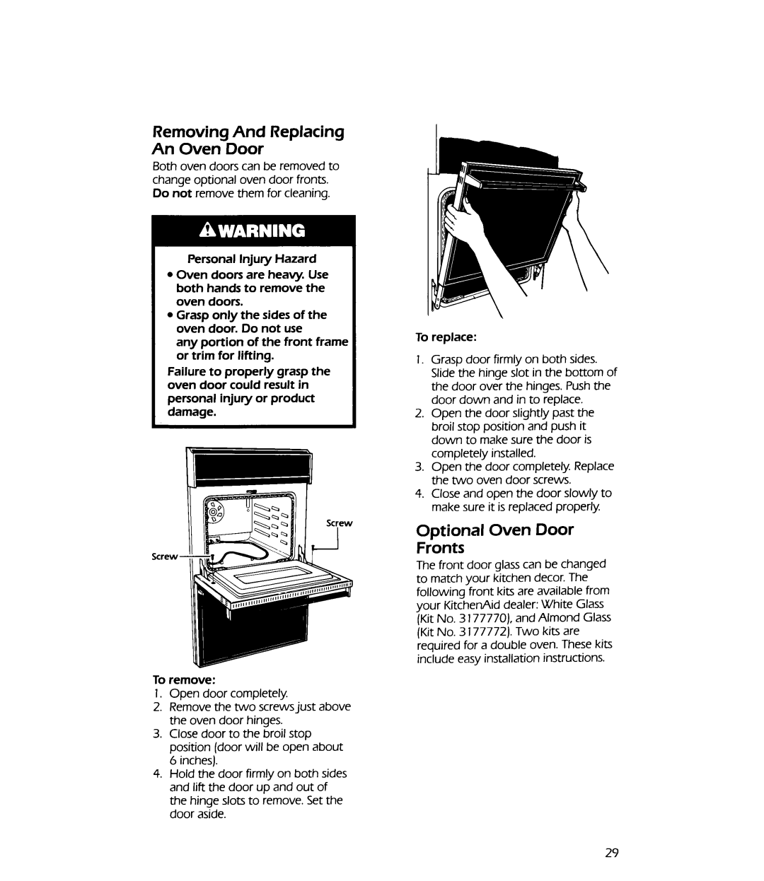 KitchenAid KEBS177W, KEBS277W manual 