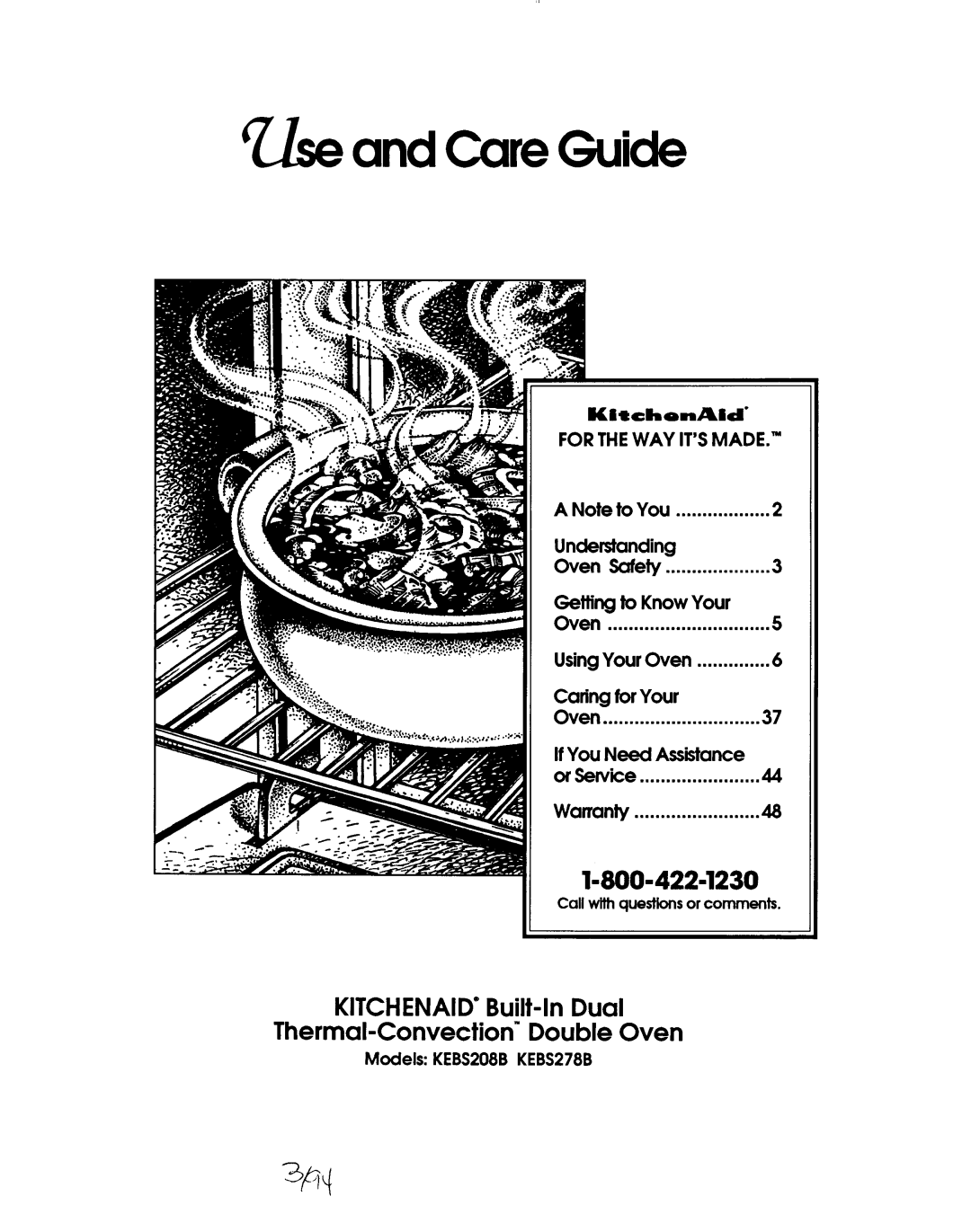 KitchenAid KEBS208B, KEBS278B manual 