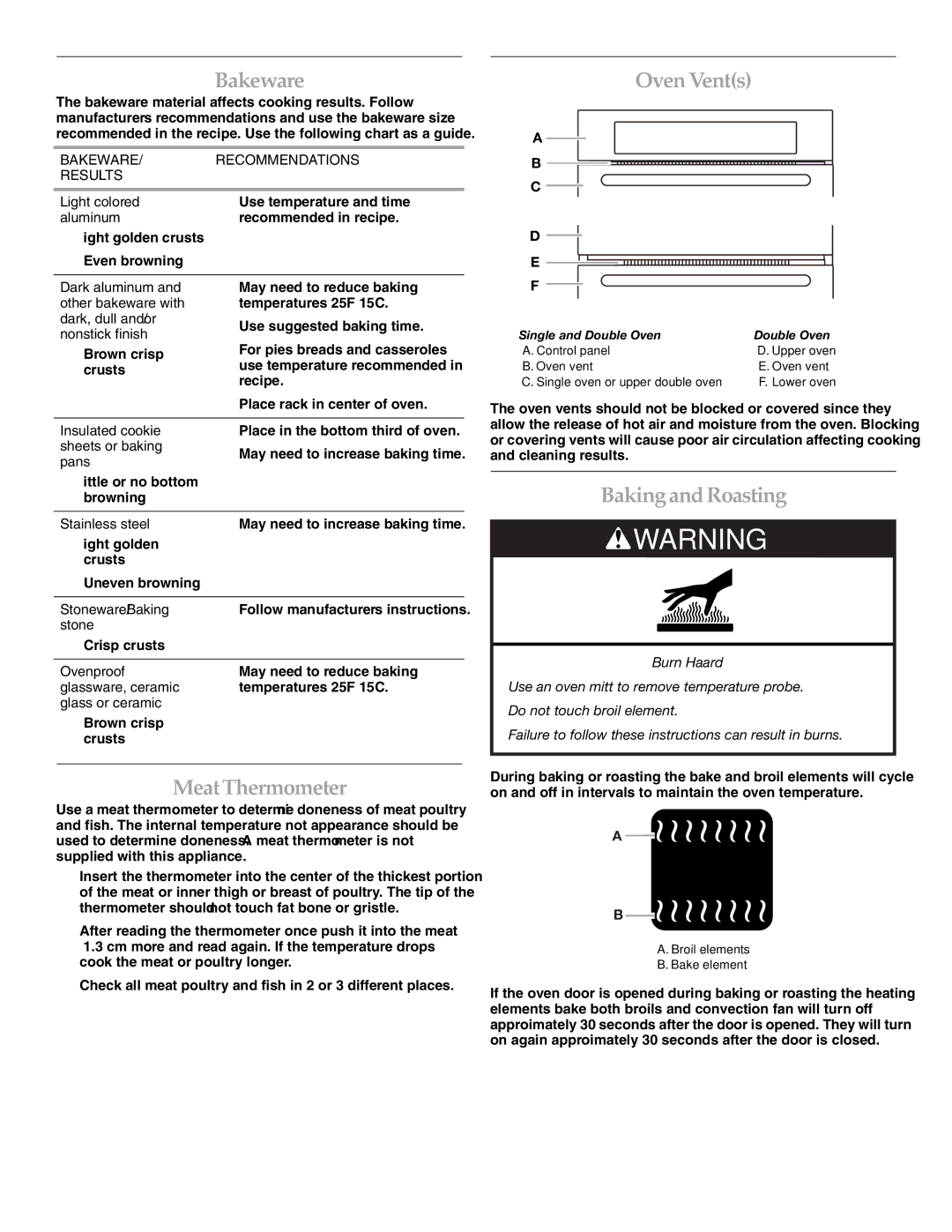 KitchenAid KEBU107, KEBU208, 8304531A MeatThermometer, OvenVents, BakingandRoasting, Bakeware Recommendations Results 