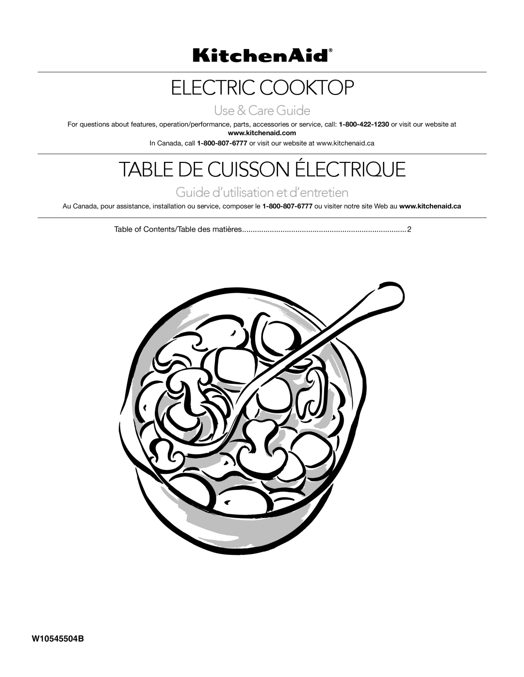 KitchenAid KECC607BSS manual Electric Cooktop 