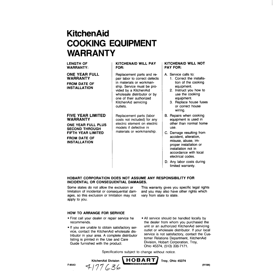 KitchenAid KECG-2240 manual 