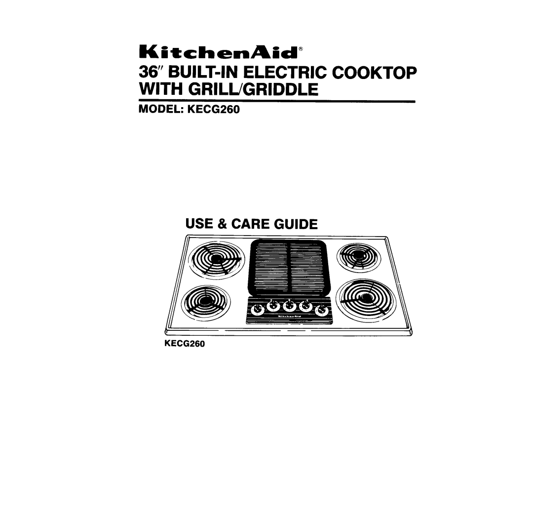 KitchenAid KECG260 manual 