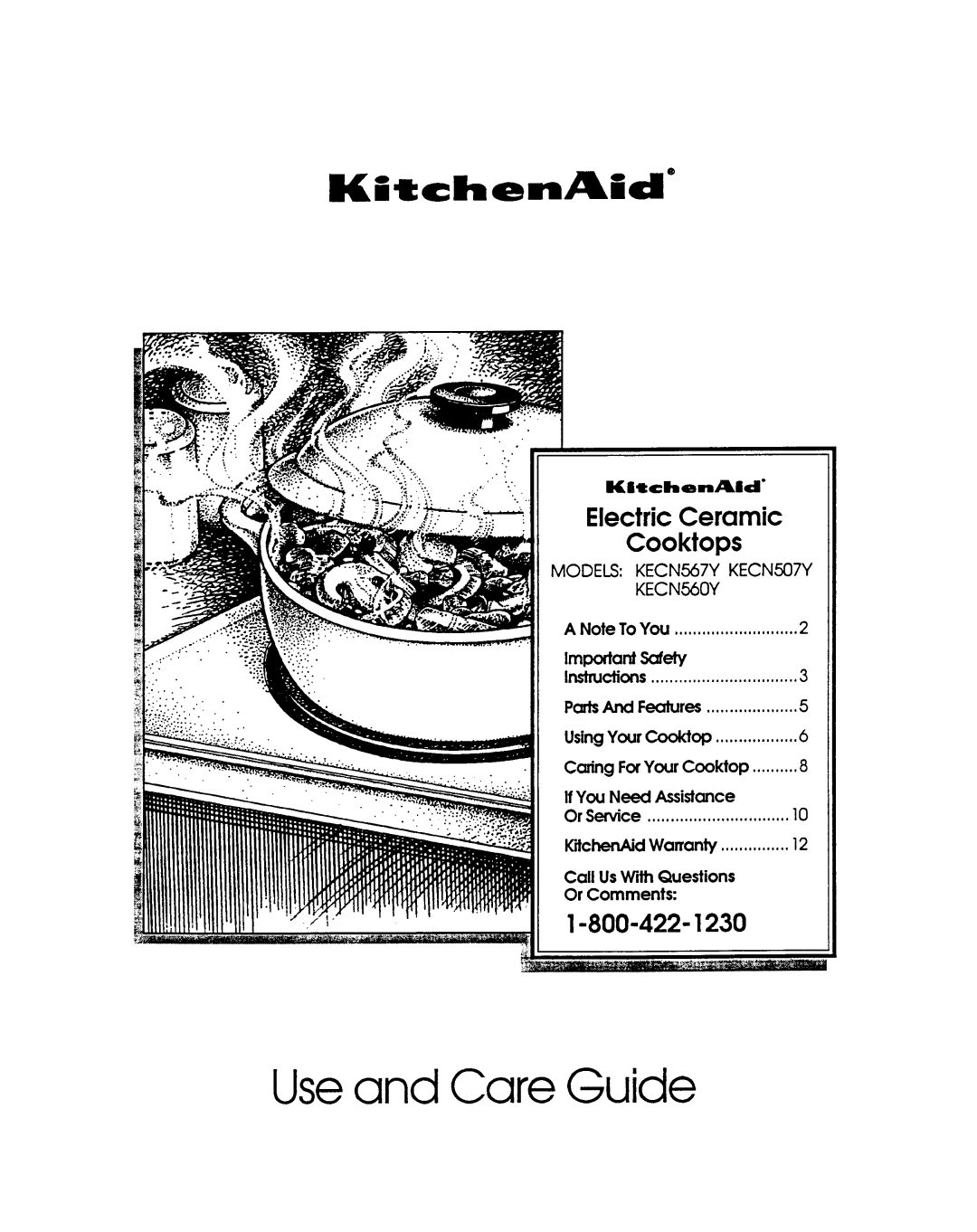 KitchenAid KECN507Y, KECN560Y, KECN567Y manual 
