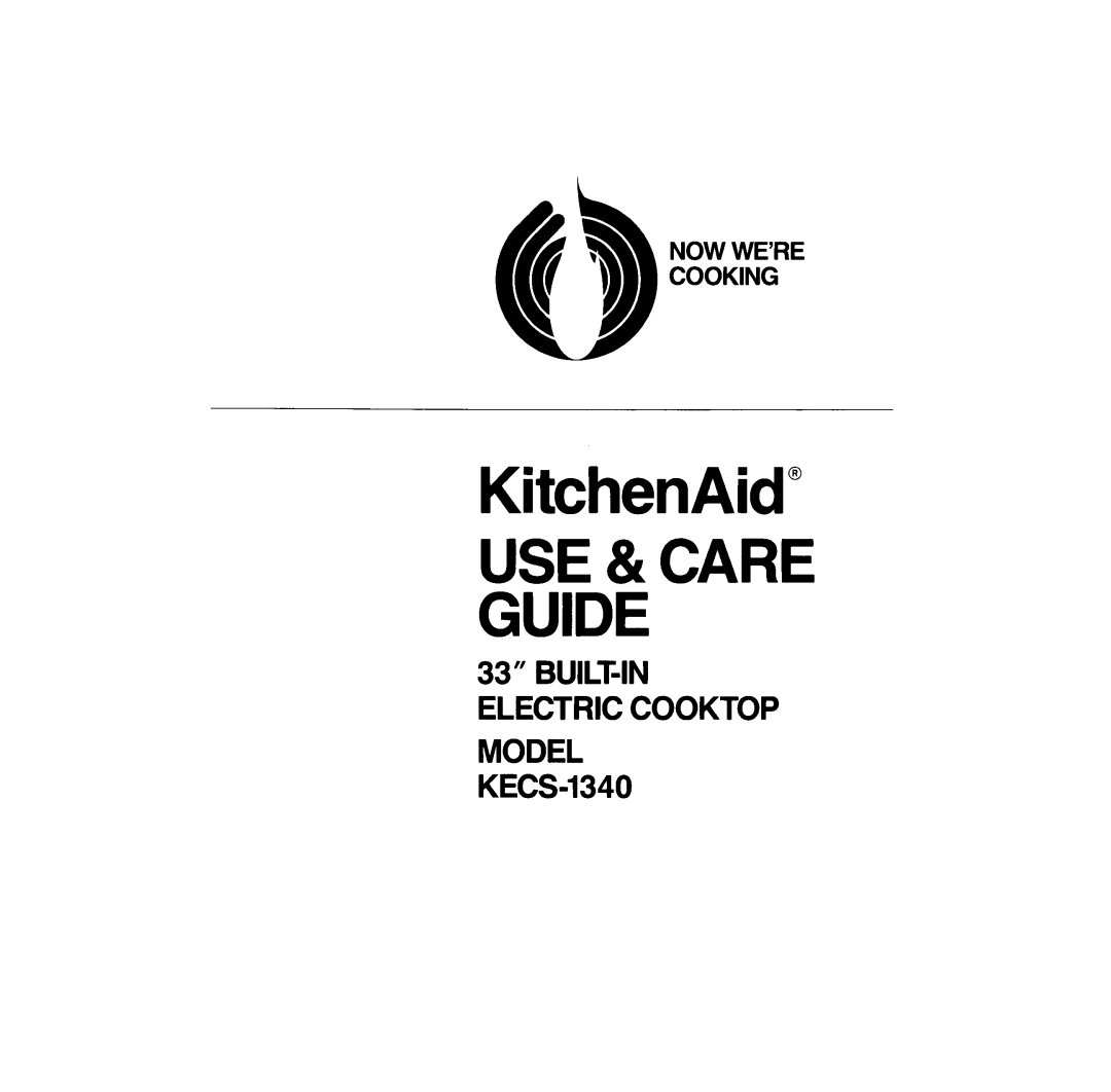 KitchenAid KECS-1340 manual 
