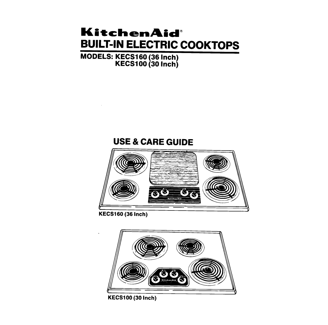 KitchenAid KECS160 manual 