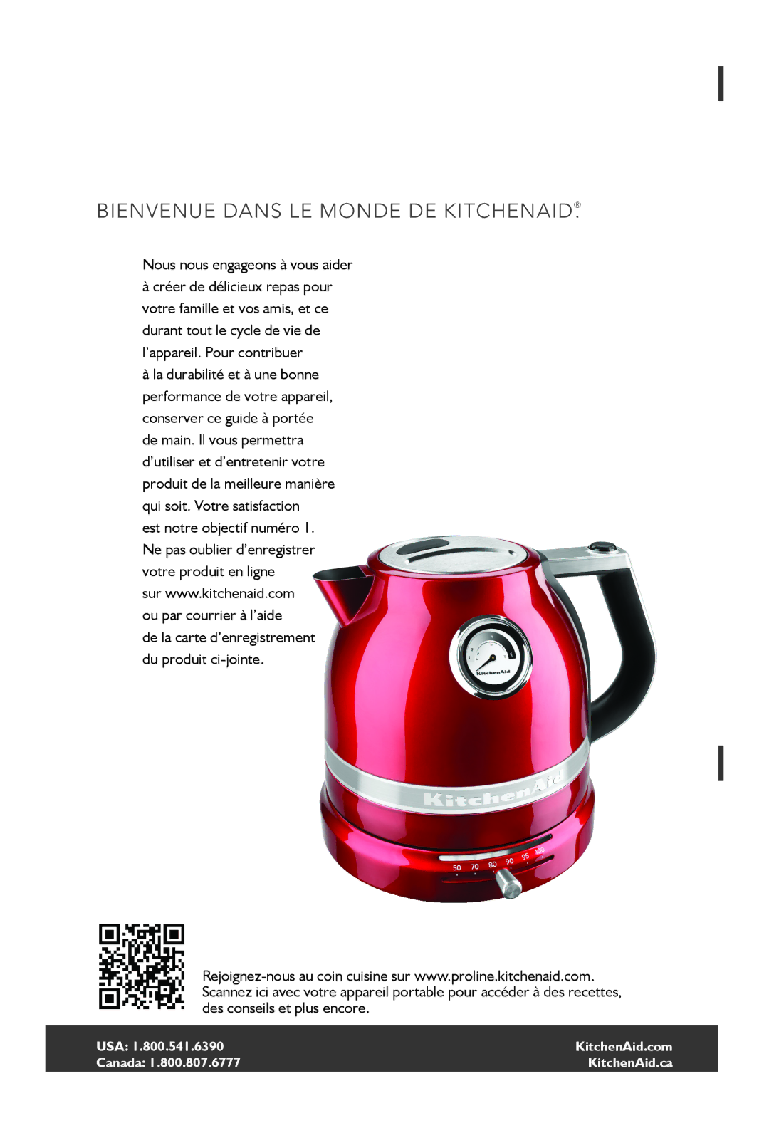 KitchenAid KEK1522 manual Cmd + shift click to change copy, Nous nous engageons à vous aider 