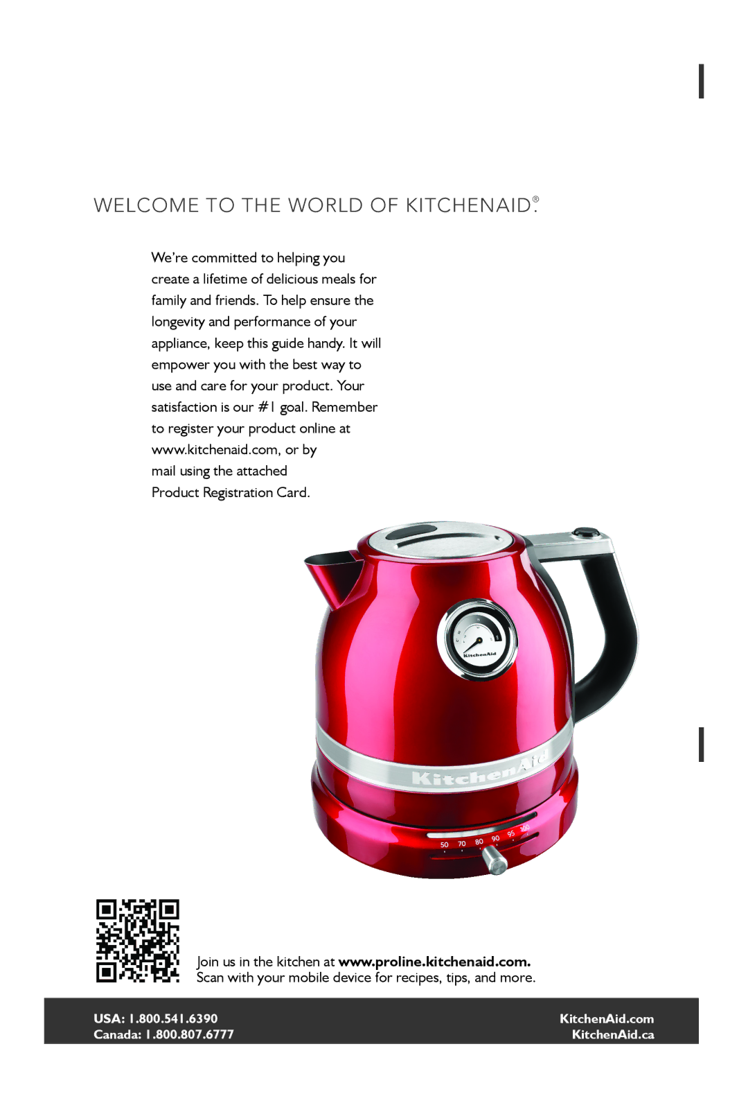 KitchenAid KEK1522 manual Welcome to the world of KitchenAid 