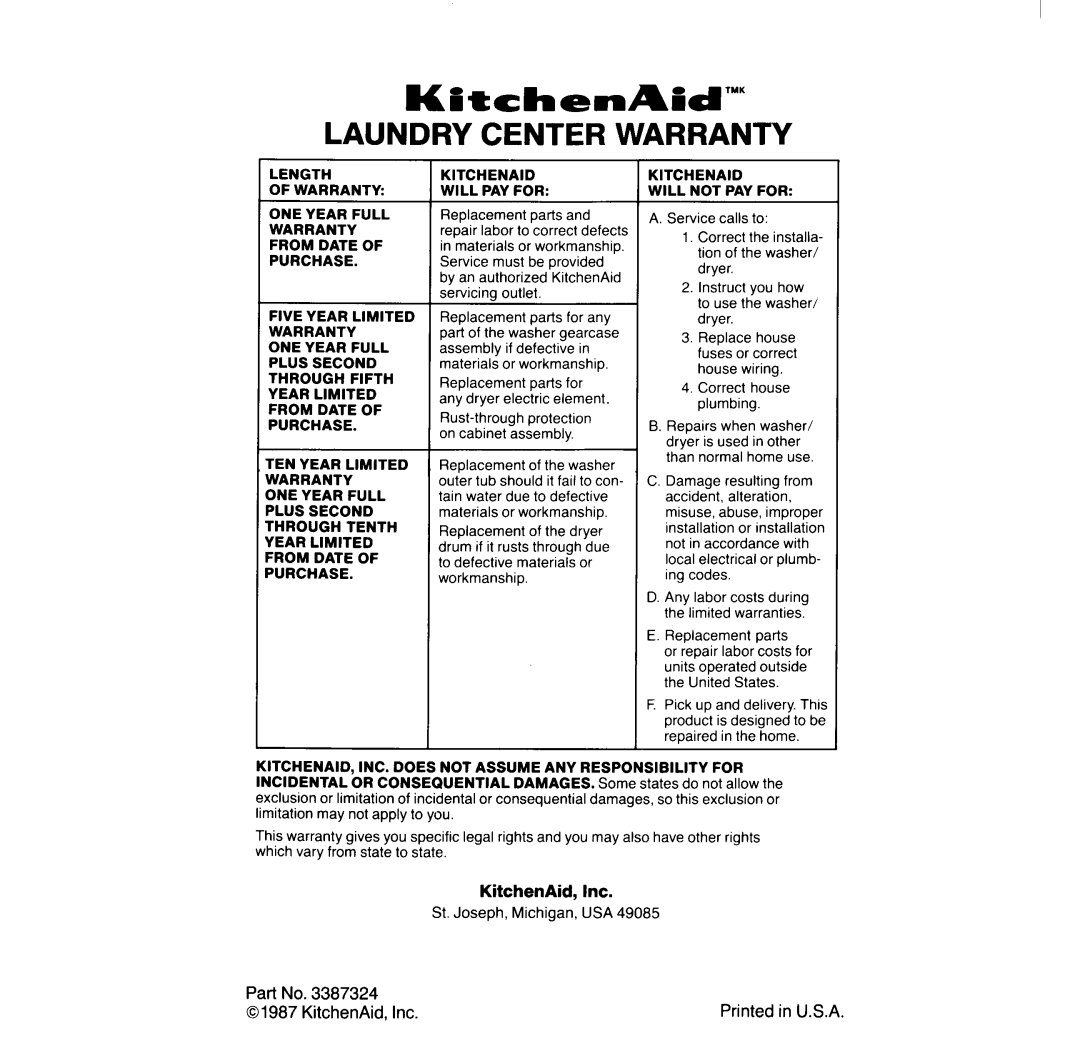 KitchenAid KELC500S manual 